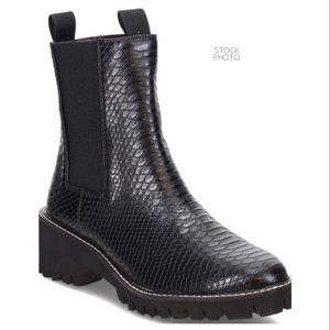Coconuts by Matisse “Chase” boots, black snake embossed. CUTE!